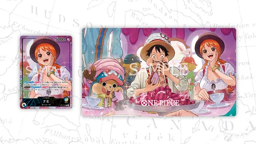 OFFICIAL PLAYMAT & CARD SET -Whole Cake Island Arc-