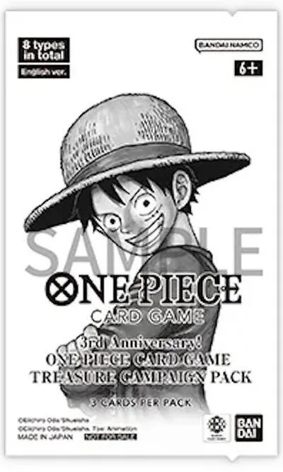 3rd Anniversary One Piece Card Game Treasure Campaign Pack