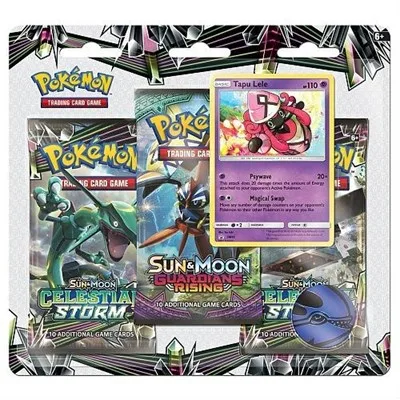Celestial Storm 3 Pack Booster Blister [Tapu Lele]