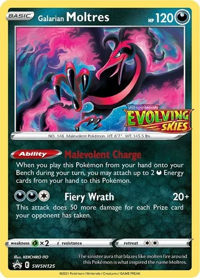 Galarian Moltres - SWSH125 (Prerelease)
