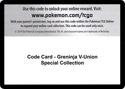 Code Card - Greninja V-UNION Special Collection