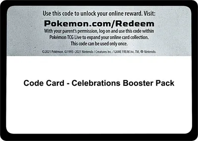 Code Card - Celebrations Booster Pack