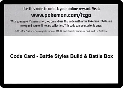 Code Card - Battle Styles Build & Battle Box