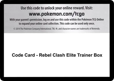 Code Card - Rebel Clash Elite Trainer Box