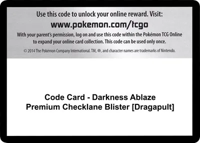 Code Card - Darkness Ablaze Premium Checklane Blister [Grimmsnarl]