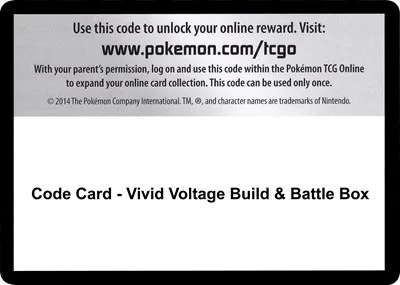 Code Card - Vivid Voltage Build & Battle Box