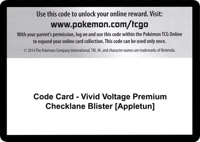 Code Card - Vivid Voltage Premium Checklane Blister [Appletun]