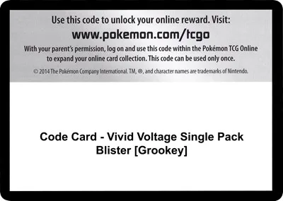 Code Card - Vivid Voltage Single Pack Blister [Grookey]