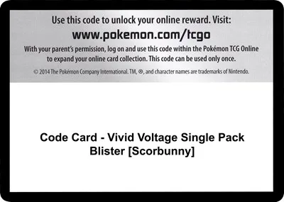 Code Card - Vivid Voltage Single Pack Blister [Scorbunny]