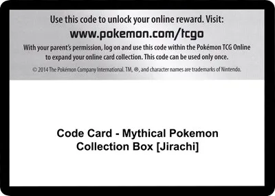 Code Card - Mythical Pokemon Collection Box [Jirachi]
