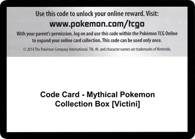 Code Card - Mythical Pokemon Collection Box [Victini]