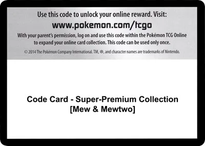 Code Card - Super-Premium Collection [Mew & Mewtwo]