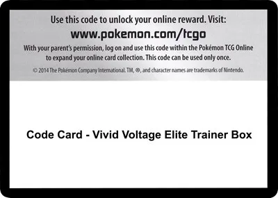 Code Card - Vivid Voltage Elite Trainer Box