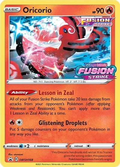 Oricorio - SWSH168 (Prerelease)