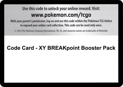 Code Card - XY BREAKpoint Booster Pack