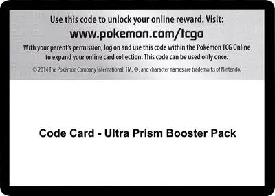 Code Card - Ultra Prism Booster Pack