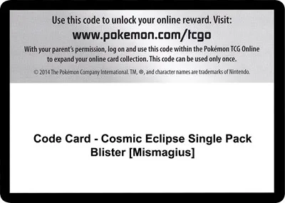 Code Card - Cosmic Eclipse Single Pack Blister [Mismagius]