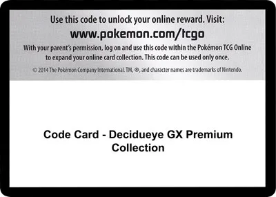 Code Card - Decidueye GX Premium Collection