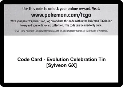 Code Card - Evolution Celebration Tin [Sylveon GX]