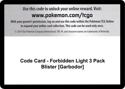 Code Card - Forbidden Light 3 Pack Blister [Garbodor]