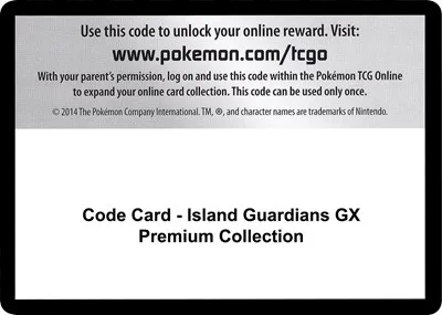 Code Card - Island Guardians GX Premium Collection