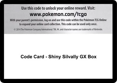 Code Card - Shiny Silvally GX Box