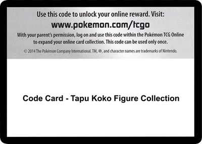 Code Card - Tapu Koko Figure Collection
