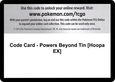 Code Card - Powers Beyond Tin [Hoopa EX]