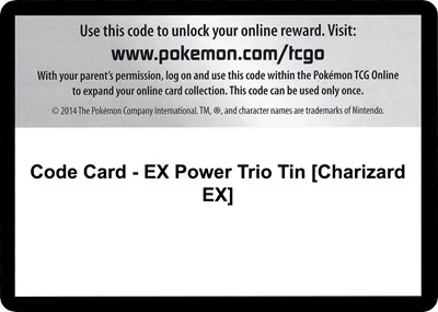 Code Card - EX Power Trio Tin [Charizard EX]