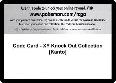 Code Card - XY Knock Out Collection [Kanto]