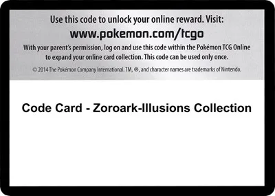 Code Card - Zoroark-Illusions Collection