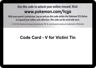 Code Card - V for Victini Tin