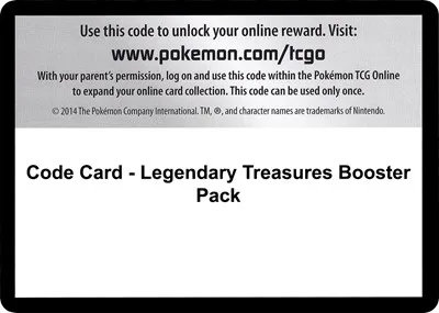 Code Card - Legendary Treasures Booster Pack