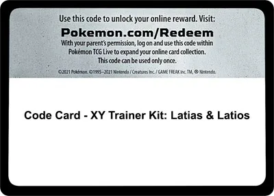 Code Card - XY Trainer Kit: Latias & Latios