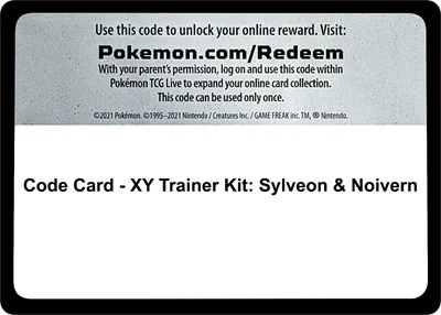 Code Card - XY Trainer Kit: Sylveon & Noivern