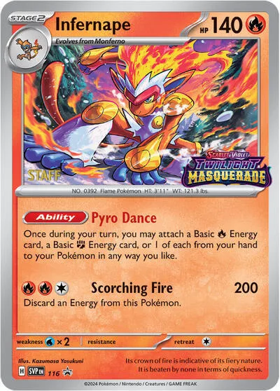 Infernape - 116 (Prerelease) [Staff]