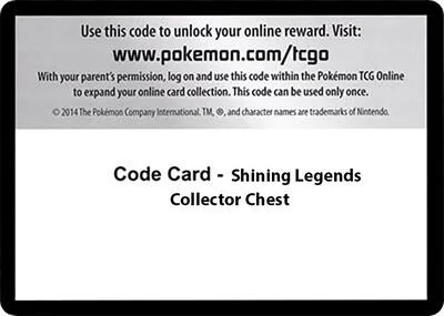 Code Card - Shining Legends Collector Chest