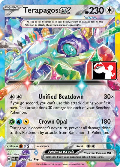 Terapagos ex - 128/142 (Prize Pack Series 6)