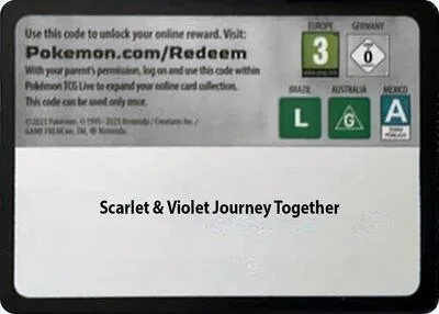 Code Card - Journey Together Booster Pack