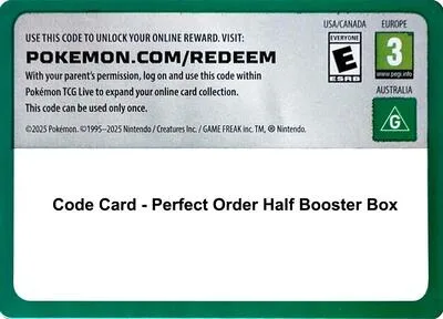 Code Card - Perfect Order Booster Box