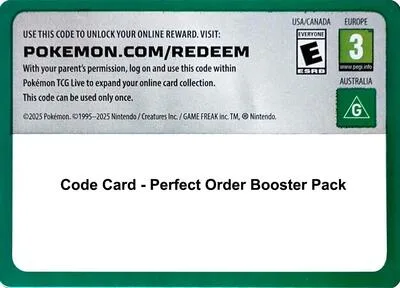 Code Card - Perfect Order Booster Pack