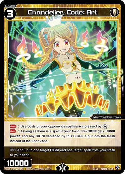 Chandelier, Code: Art