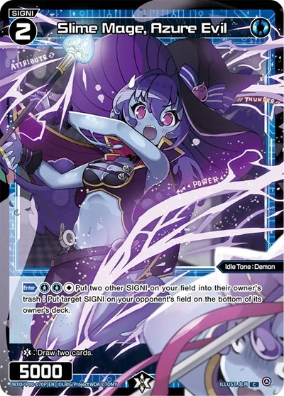 Slime Mage, Azure Evil (Parallel Foil)