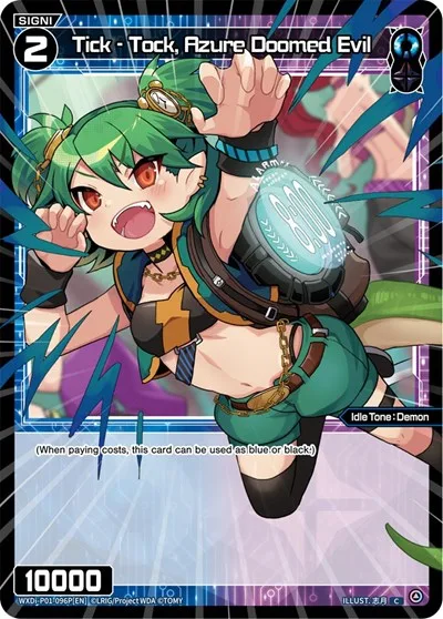Tick - Tock, Azure Doomed Evil (Parallel Foil)