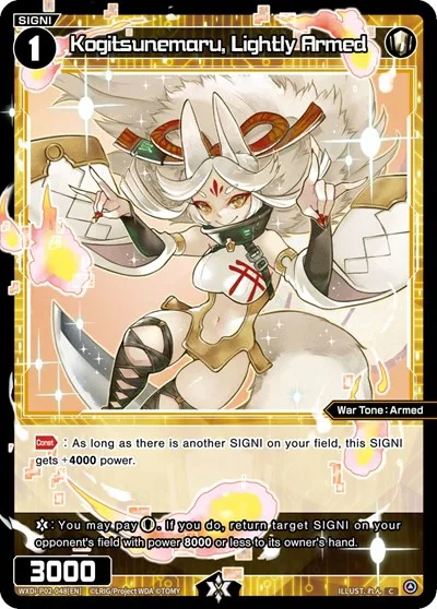 Kogitsunemaru, Lightly Armed