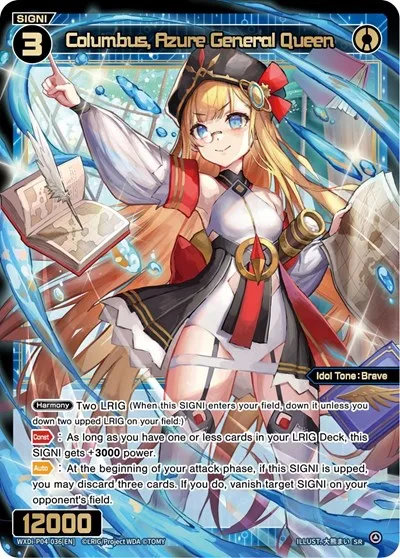 Columbus, Azure General Queen