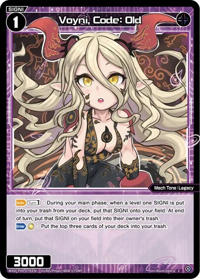 Voyni, Code: Old